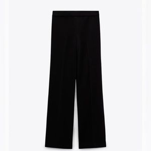 Zara Wide Leg Black Pant 2927/118/800 - SIZE LARGE